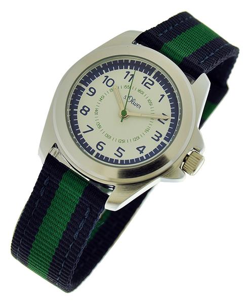 S.Oliver Jungenuhr Analog mit Textilarmband SO-3132-LQ UVP:49,95€10466
