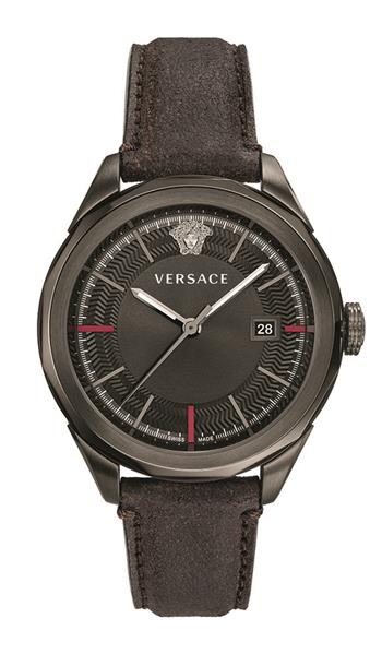 Orig. Versace Herrenuhr VERA004 Glaze Leder braun Datum UVP:1070,-€ NEU 12514