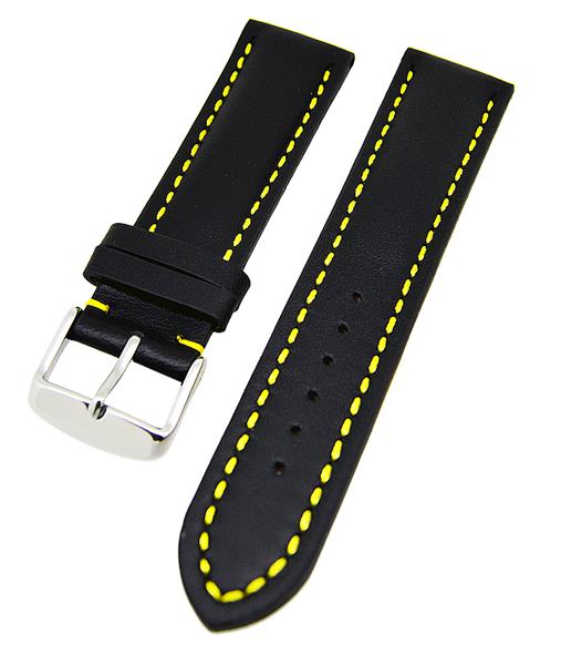 Uhrenarmband Glattleder gepolstert Farben und Stegbreiten wählbar