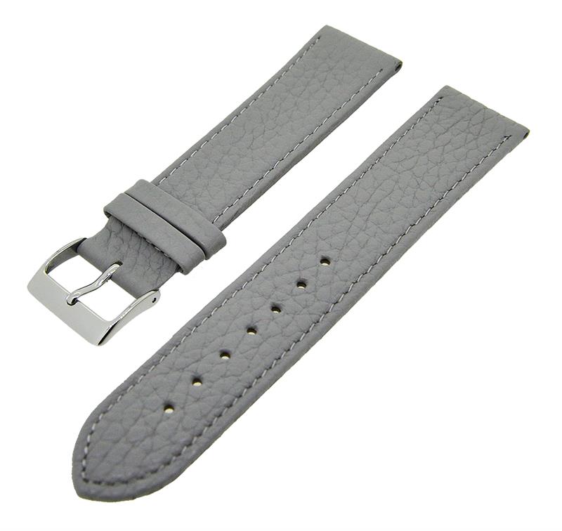Uhrenarmband Kalbsleder flach mit Naht verschiedene Farben und Stegbreiten NEU