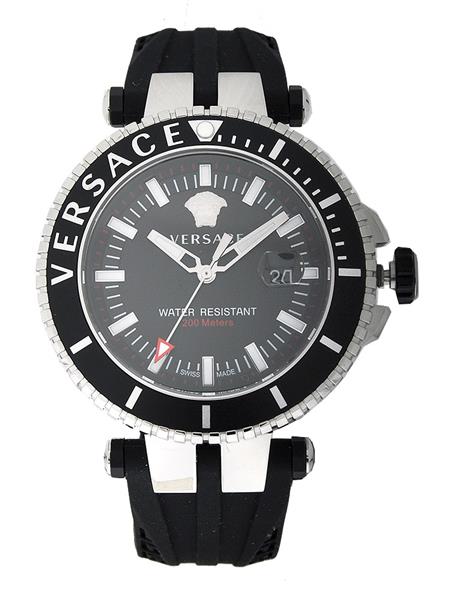 Orig. Versace Herrenuhr VEAK001 Silikon schwarz DATUM Analog UVP:1330,-€ 13899