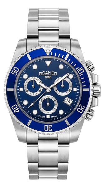 ROAMER Herrenuhr 851837 41 45 20 edler Stahl silber Datum UVP:569,-€ 14237