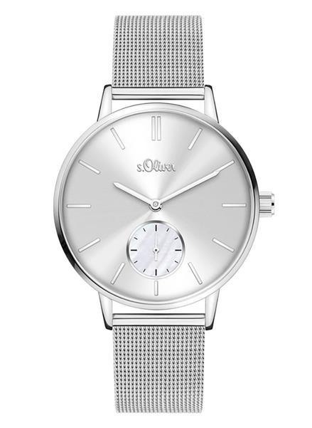 Orig. s.Oliver Damenuhr SO-4343-MQ edler Stahl silber Analog UVP:89,95€ 14494
