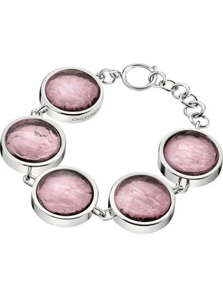 Calvin Klein Armband Damen KJANVB020100 Silber Murano Glas UVP: 199,00€ 14828