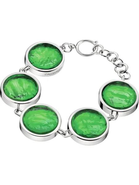 Calvin Klein Armband Damen KJANGB020100 Silber Murano Glas UVP: 199,00€ 14827