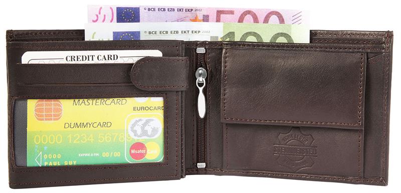 Steinmeister Geldbörse 3000426-002 ECHTLEDER Lamm Braun Crunch NEU 14922