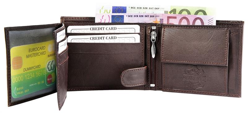 Steinmeister Geldbörse 3000422-002 ECHTLEDER Lamm Braun Querformat NEU 14927