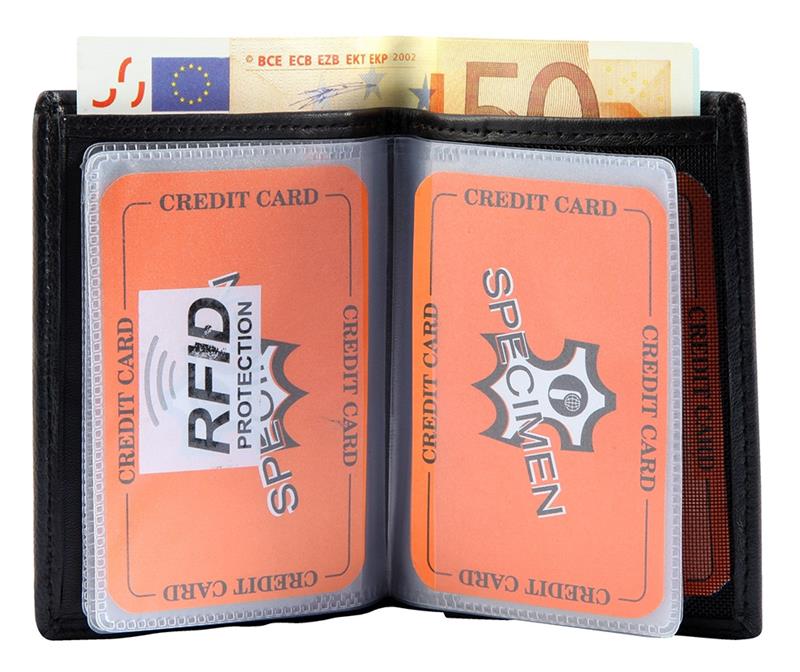 Steinmeister Kreditkartenmappe 3020027-001 ECHTLEDER Schwarz Hochformat NEU 14930