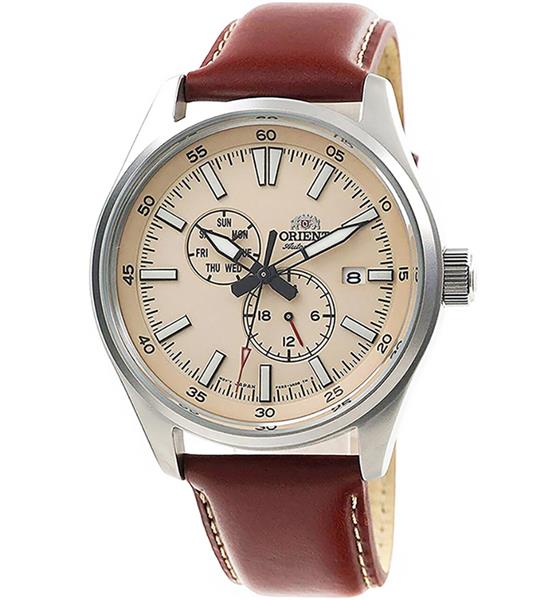 ORIENT Herrenuhr RA-AK0405Y10B Automatic LEDER braun Datum UVP:314,-€ NEU 14974