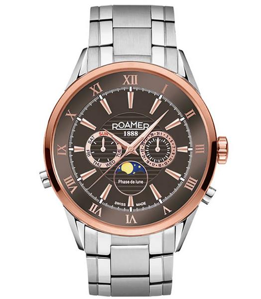 ROAMER Herrenuhr Automatik 508821 47 53 50 edler Stahl Datum UVP:639,-€ 15032