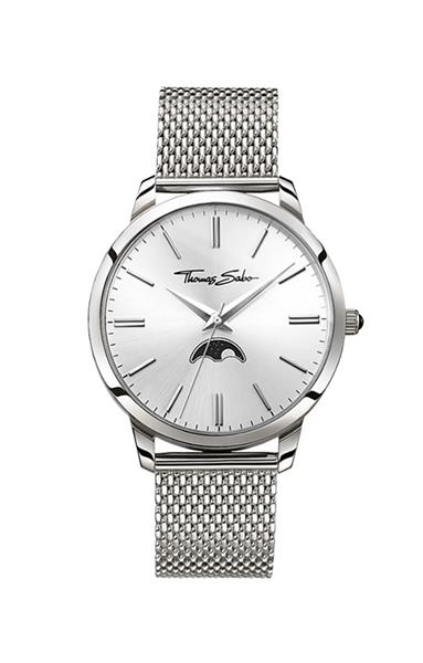 Thomas Sabo Herrenuhr WA0324-201-201 edler Stahl silber Mondphase UVP:249,-€ 15067