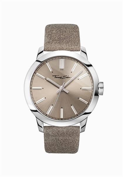 Thomas Sabo Herrenuhr WA0313-273-214 Leder braun Analog UVP:249,-€ NEU 15074