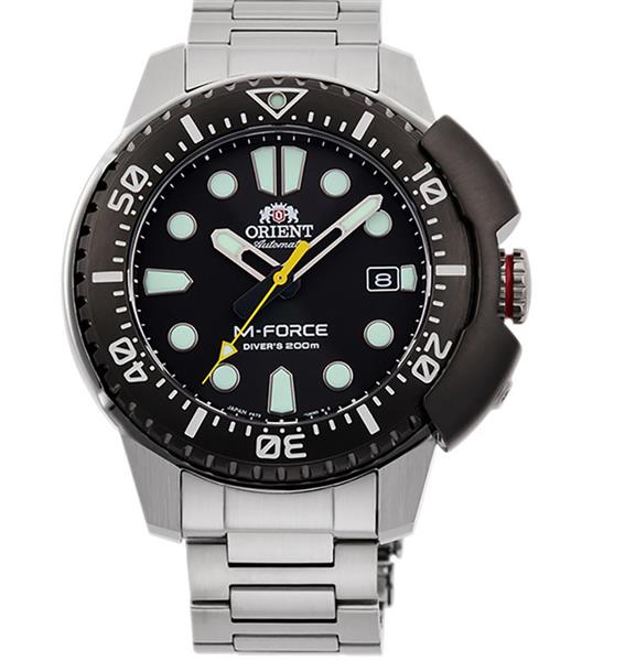 ORIENT Herrenuhr RA-AC0L01B00B Automatic edler Stahl Datum UVP:727,-€ NEU 15077