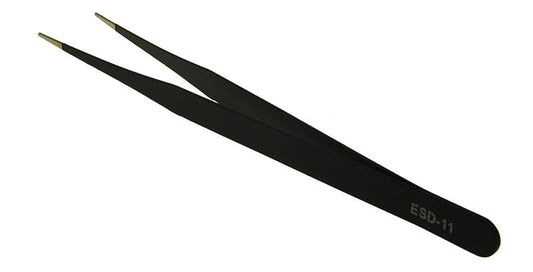 Uhrmacher-Werkzeug   Präzision-Pinzette Stahl schwarz ESD-11 NEU 15154