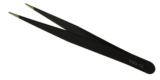 Uhrmacher-Werkzeug   Präzision-Pinzette Stahl schwarz ESD-12 NEU 15155