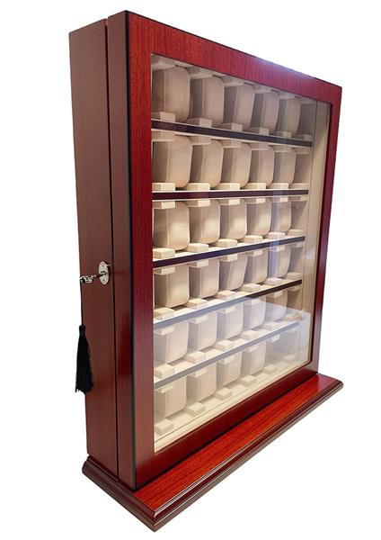 Uhrenhuette Vitrine für Uhren Tischvitrine braun 36 Uhren No.9 15215