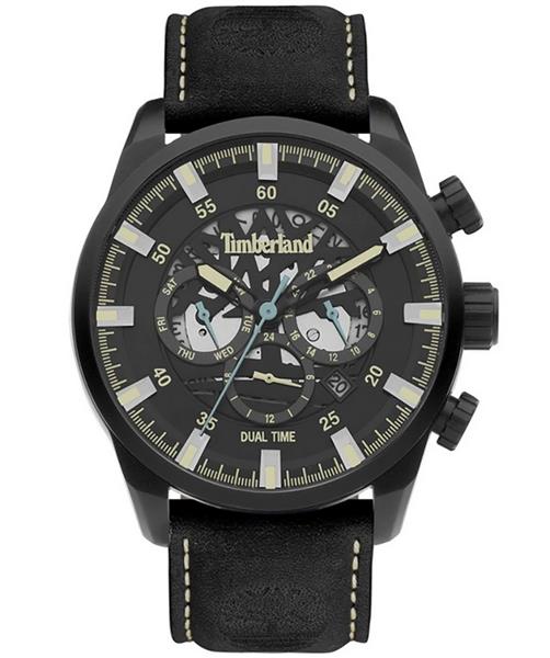 Timberland Herrenuhr TDWGF2100601 Leder schwarz Dual Time Datum UVP:199,-€ 15185