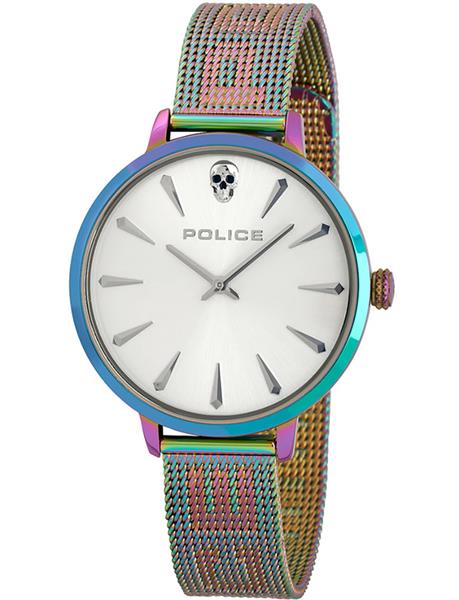 Orig. Police Damenuhr PL16035MSRW/04MM edler Stahl Regenbogenfarbe UVP:179,-€ 15322