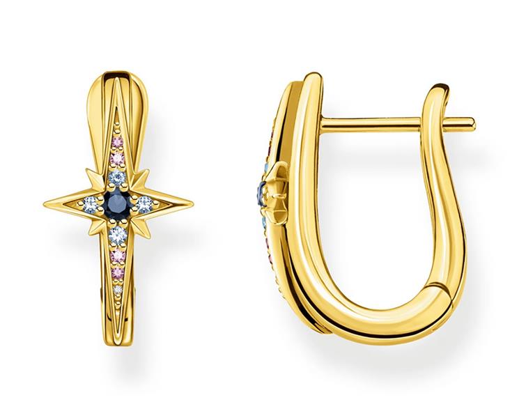 Thomas Sabo CR678-959-7 Damen Creolen "Sterne mit Steinen" UVP: 159,-€ 15342