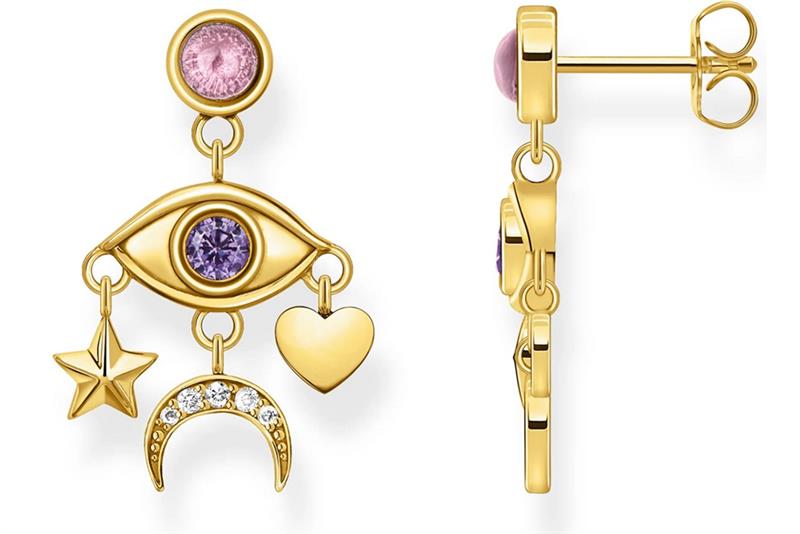 Thomas Sabo H2272-414-7 Damen Ohrringe Sterlingsilber gold Auge UVP:179,-€ 15367