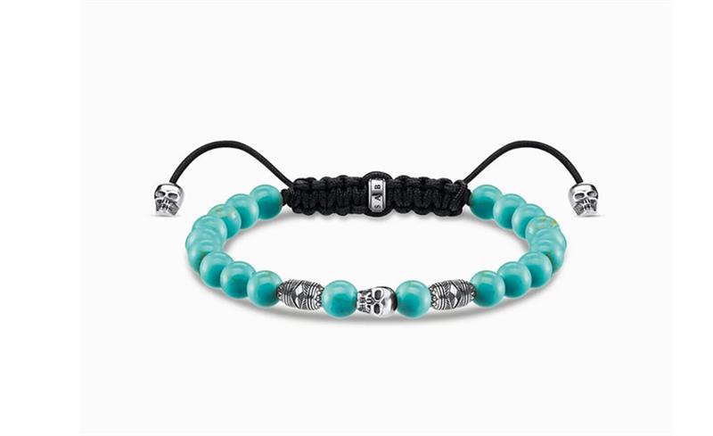 Thomas Sabo A1945-504-17-L22V Damen Armband Perlen Totenkopf UVP:119,-€ 15399