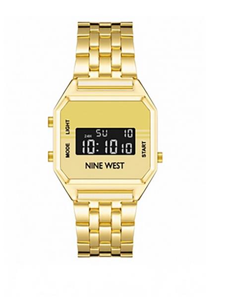 Nine West Damenuhr NW/2658CHGB DIGITAL Metall gold ALARM Licht UVP:49,-€ 15416