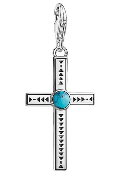 Thomas Sabo 1677-878-17 Damen CHARM Anhänger Kreuz Türkis UVP:59,-€ 15508