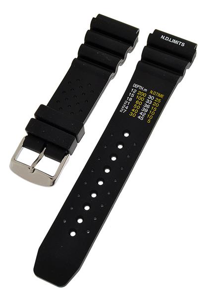 Uhrenarmband Silikon sportlich Taucher Diver Farben Stegbreite wählbar