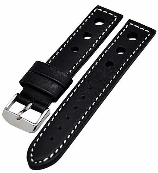 Uhrenarmband 3-Loch verschiedene Stegbreiten und Farben Kalbleder NEU