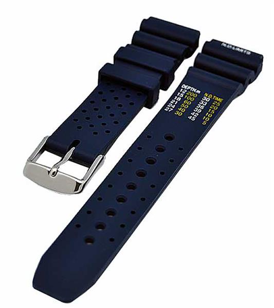 Uhrenarmband Silikon sportlich Taucher Diver Farben Stegbreite wählbar