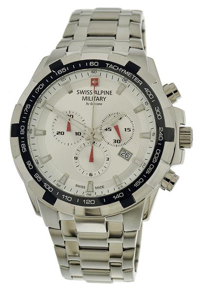 Swiss Military Herrenuhr 7043.9132 edler Stahl Datum UVP:549,-€ 10366