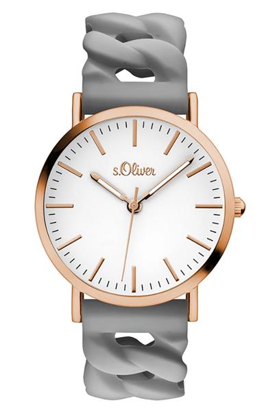 S.Oliver Damenuhr Analog Silikonarmband SO-3257-PQ UVP:49,95€ 10692