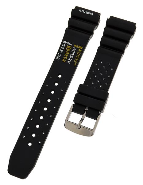 Uhrenarmband Silikon sportlich Taucher Diver Farben Stegbreite wählbar