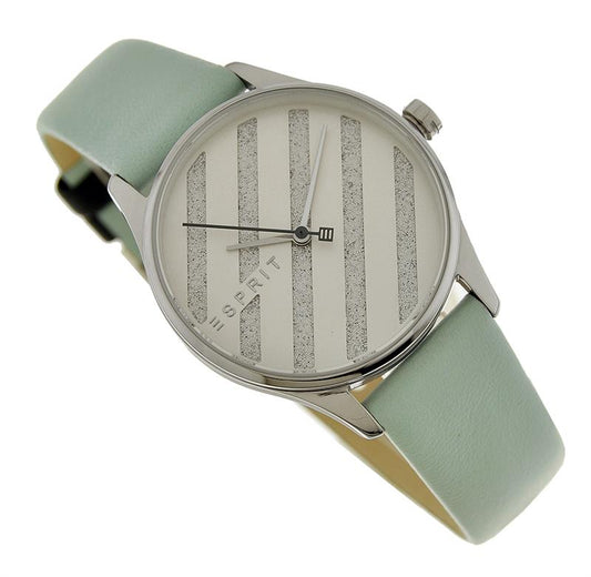 Esprit Uhr Damen  ES1L029L0015 Leder blau Analog UVP:99,90€ 11384