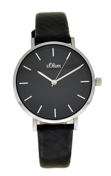 Orig. s.Oliver Damenuhr SO-3848-LQ Leder schwarz UVP:79,95€ 11690