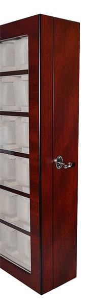 Uhrenvitrine Wandvitrine für 30 Uhren braun Schaukasten No.5 NEU 11814