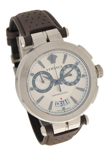 Versace Herrenuhr VE1D001 Leder braun Datum Chrono UVP:860,-€ 11976