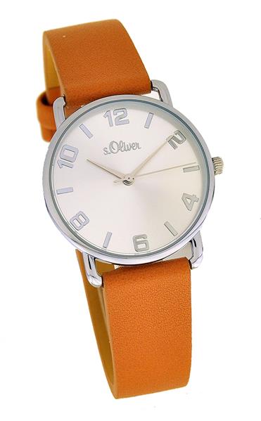 s.Oliver Damenuhr SO-4145-LQ Leder braun Analog UVP: 79,95€ NEU 12053
