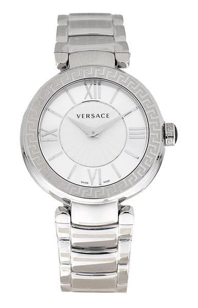 Versace Damenuhr VNC21 edler Stahl silber Analog UVP:900,-€ NEU 12337