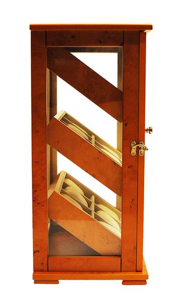Uhrenvitrine Uhrenbox für 18 Armbanduhren Standvitrine Schaukasten SW-2010 12517