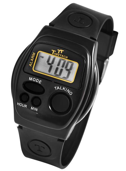 Sprechende Uhr Digital Blindenuhr Seniorenuhr Rentneruhr Kunststoffband 14239
