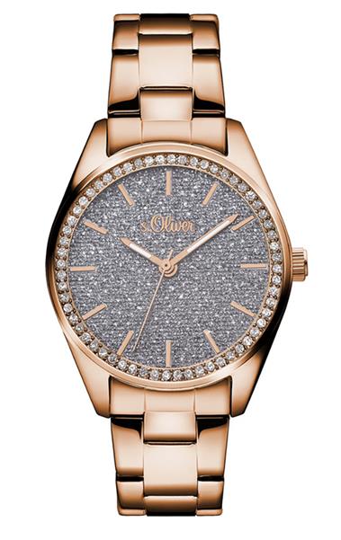 Orig. s.Oliver Damenuhr SO-3213-MQ edler Stahl rosé Analog UVP:119,95€ NEU 14328