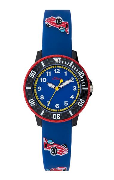 Orig. s.Oliver Kinderuhr Jungen SO-3603-PQ Silikon blau UVP:39,95€ NEU 14461