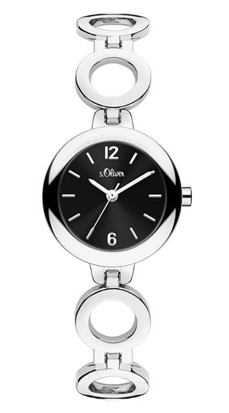 Orig. s.Oliver Damenuhr SO-4308-MQ edler Stahl silber Analog UVP:59,95€ 14472