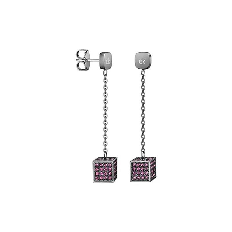 Calvin Klein Ohrstecker KJ9CVE140100 edler Stahl grau pink UVP: 119,00€ 14843