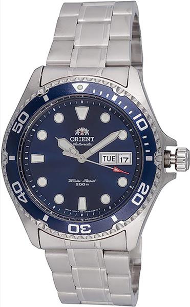 ORIENT Herren Taucheruhr FAA02005D9 Edelstahl silber DATUM Tag UVP: 363,-€ 14896