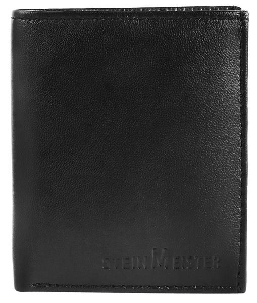 Steinmeister Geldbörse 3000421-001 ECHTLEDER Lamm Schwarz Crunch NEU 14924