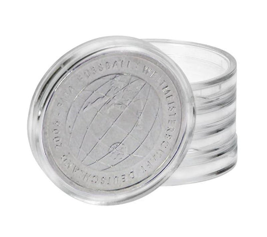 Münzkapseln Square 25er Pack Kunststoff transparent 39mm NEU 14977