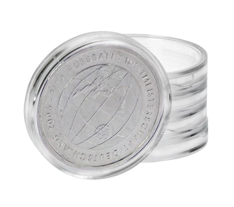 Münzkapseln Square 25er Pack Kunststoff transparent 39mm NEU 14977