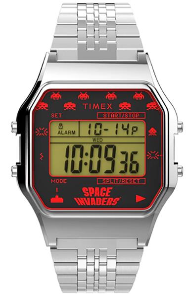 Timex Uhr Unisex TW2V30000 edler Stahl silber Datum Alarm Stopp UVP: 95,-€ 15044